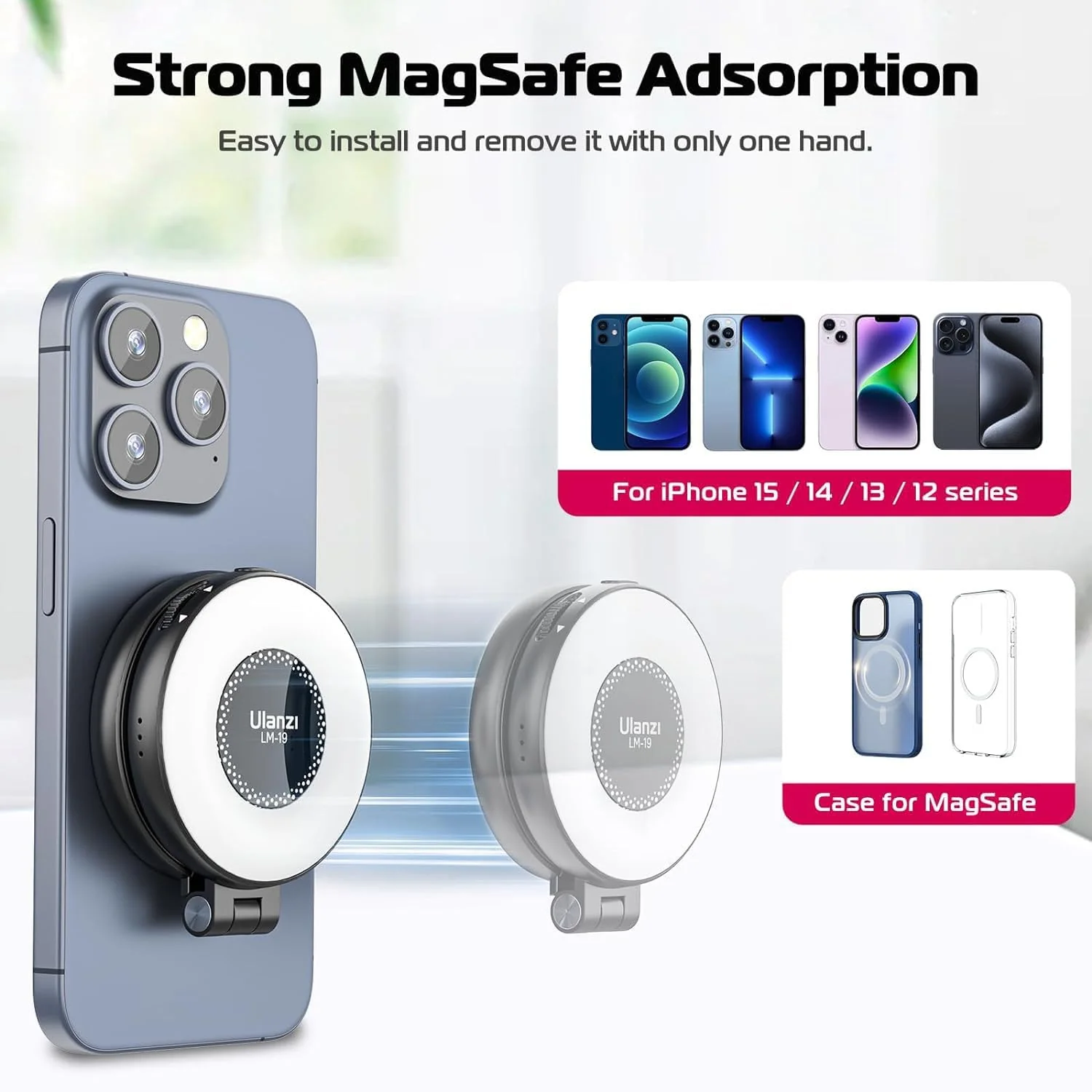 ULANZI LM19- Luz Magnética para Selfies - Image 2