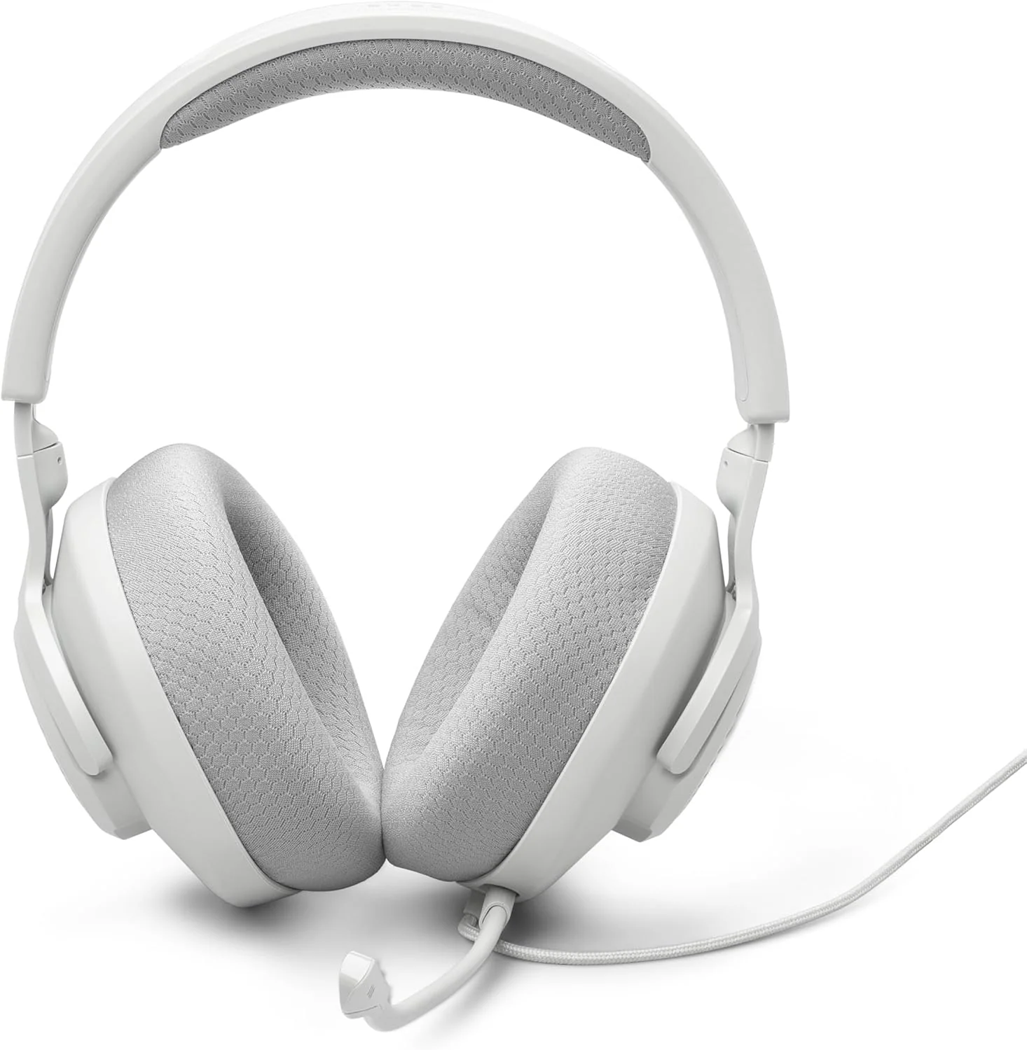 Quantum 100M2 - Wired Over-Ear Gaming Headset with Omnidirectional, Detachable Mic with Mute Option and Fabric-Covered Memory Foam Ear Cushions, Compatible with All Platforms (White) - Image 7