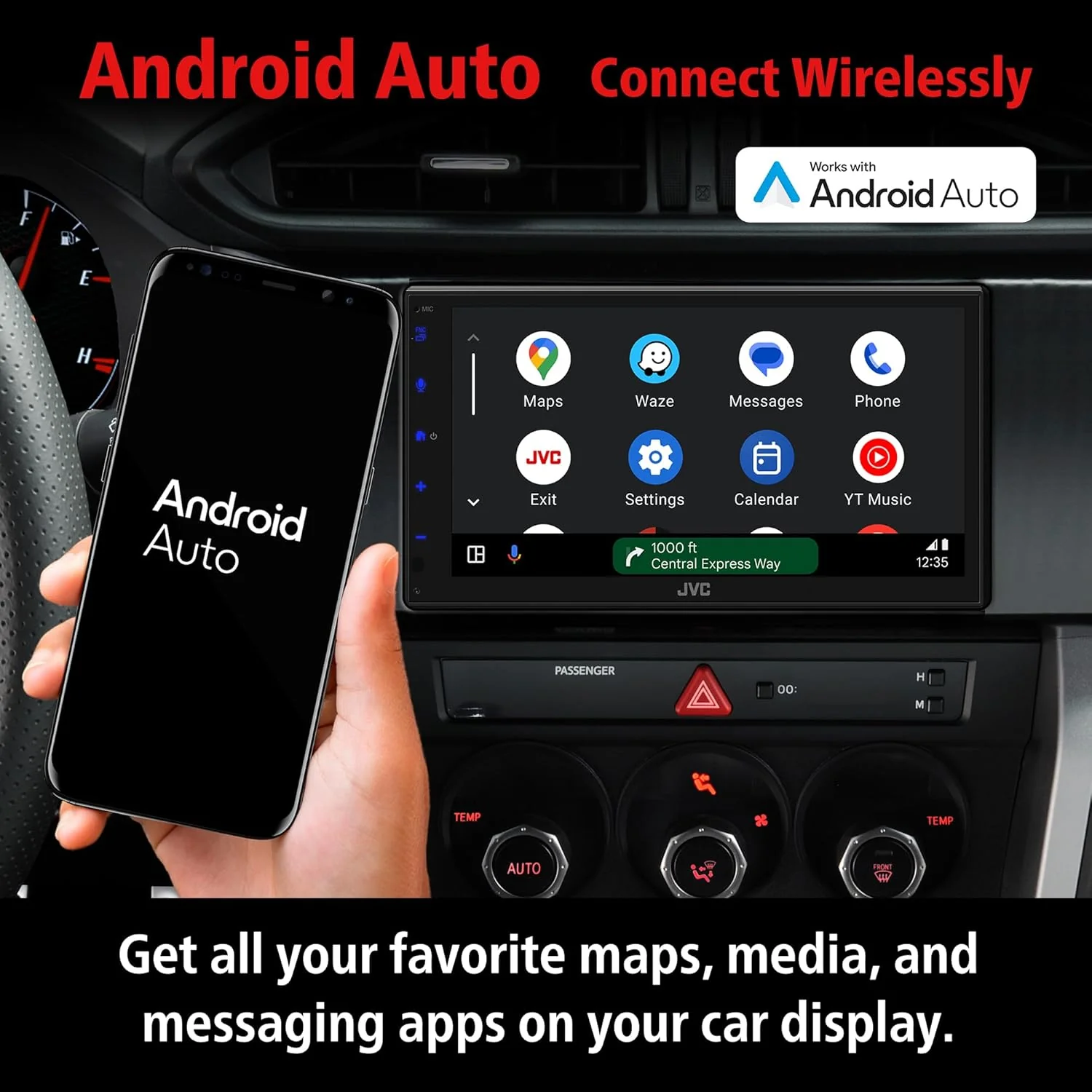 Radio Auto 6.8" | CarPlay y Android Auto Inalámbrico - Image 3