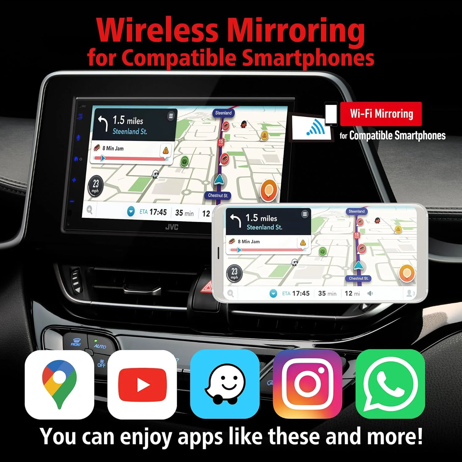 Radio Auto 6.8" | CarPlay y Android Auto Inalámbrico - Image 7