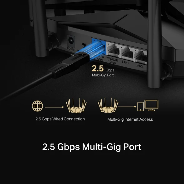 Router Mercusys MR90X | Wi-Fi 6 AX6000 8-Stream | Puerto 2.5G - Image 3