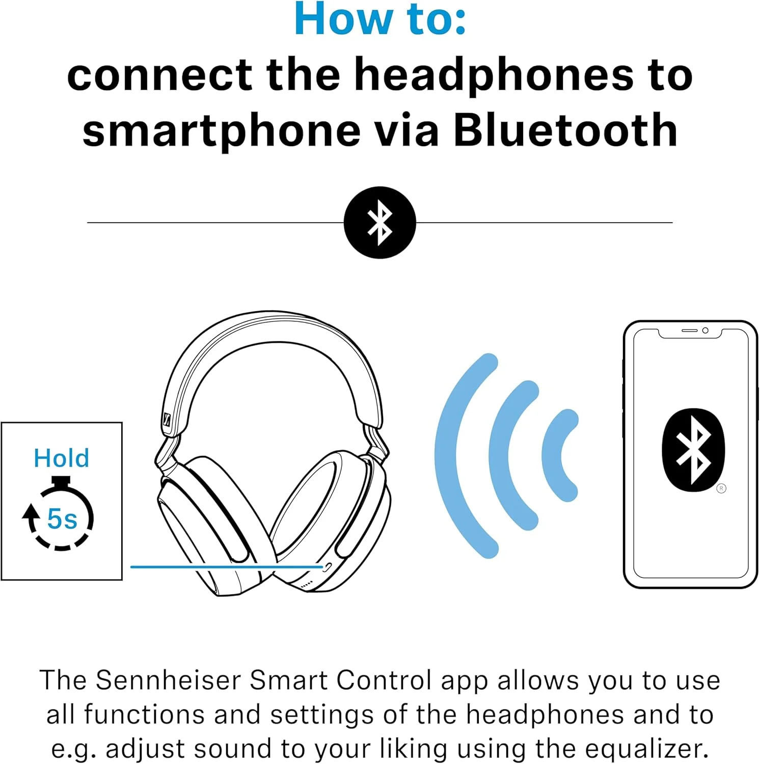 Sennheiser MOMENTUM 4 Wireless: Auriculares Over-Ear Bluetooth con Cancelación de Ruido Adaptativa, 60h de Batería y Sonido Personalizable - Image 13