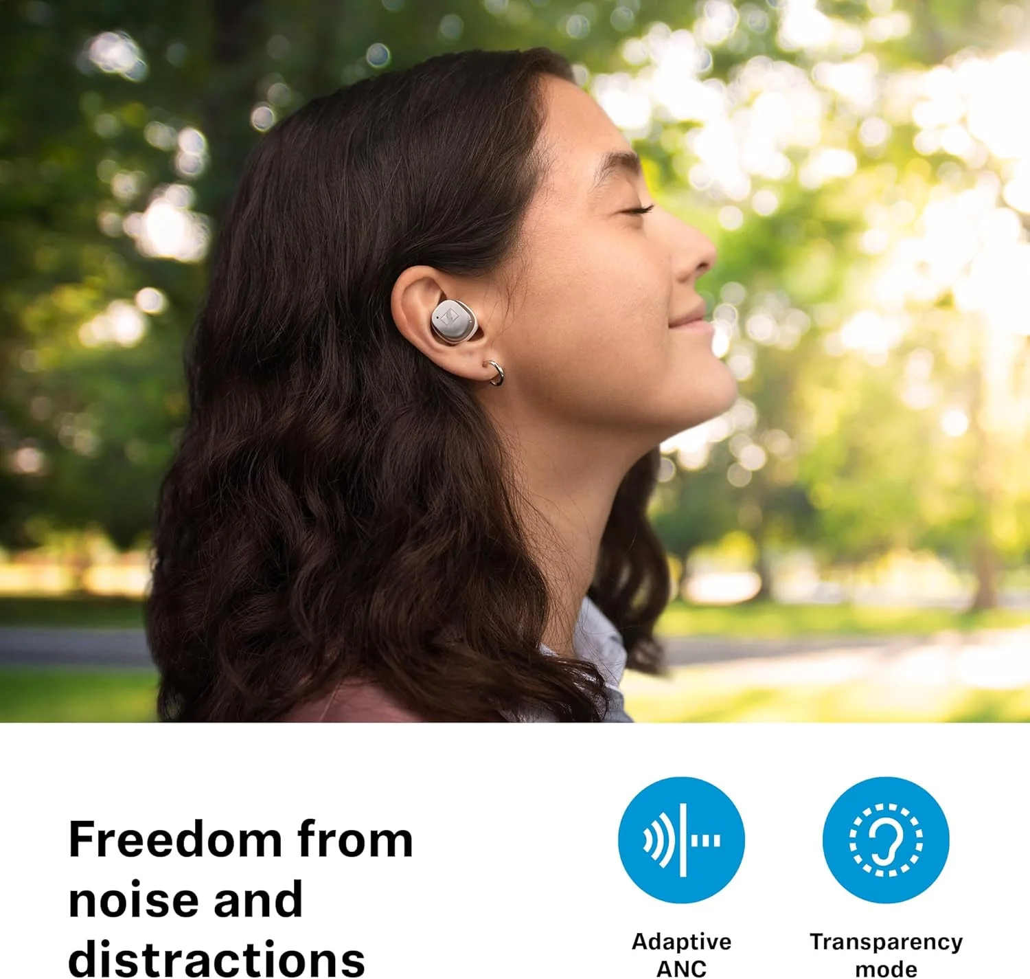 Sennheiser MOMENTUM True Wireless 4: Audífonos In-Ear Bluetooth 5.4 con ANC Adaptativa, 30h de Batería y Sonido Nítido (Seminuevo) - Image 5