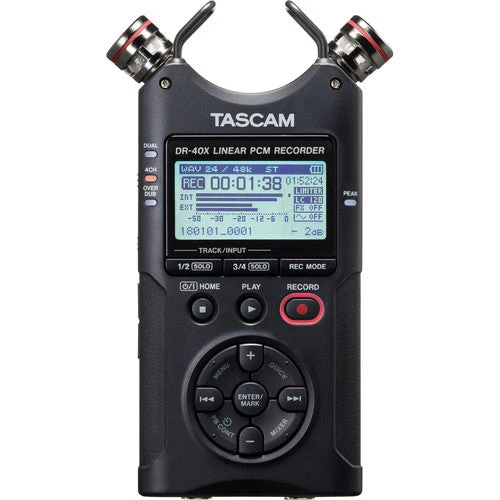TASCAM Grabadora de campo portátil de 4 pistas DR-40X - Image 2