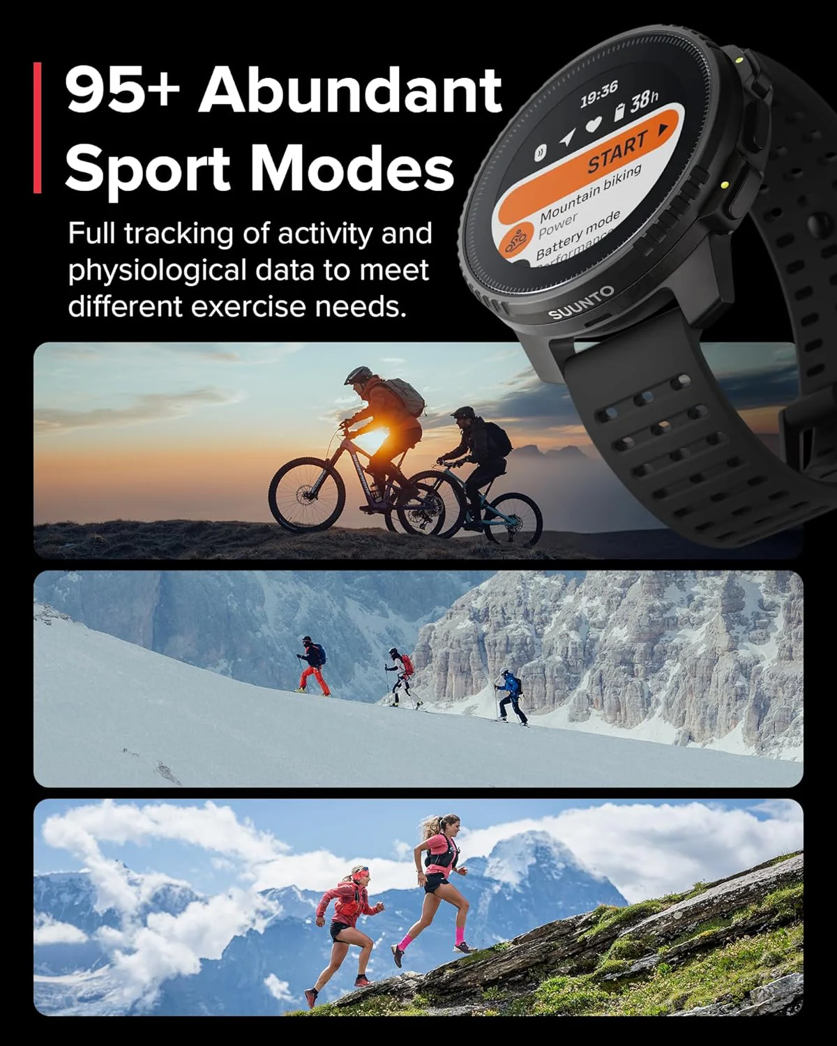 Suunto Reloj GPS Vertical Solar – Mapas Offline, Dual-Band y Carga Solar - Image 11