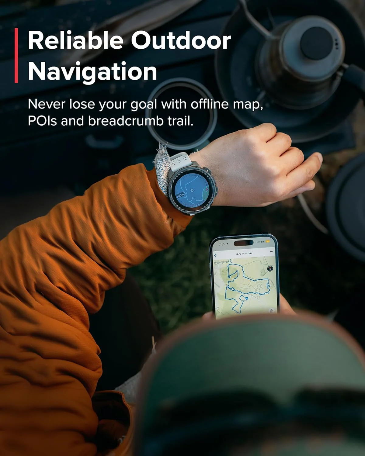 Suunto Reloj GPS Vertical Solar – Mapas Offline, Dual-Band y Carga Solar - Image 4