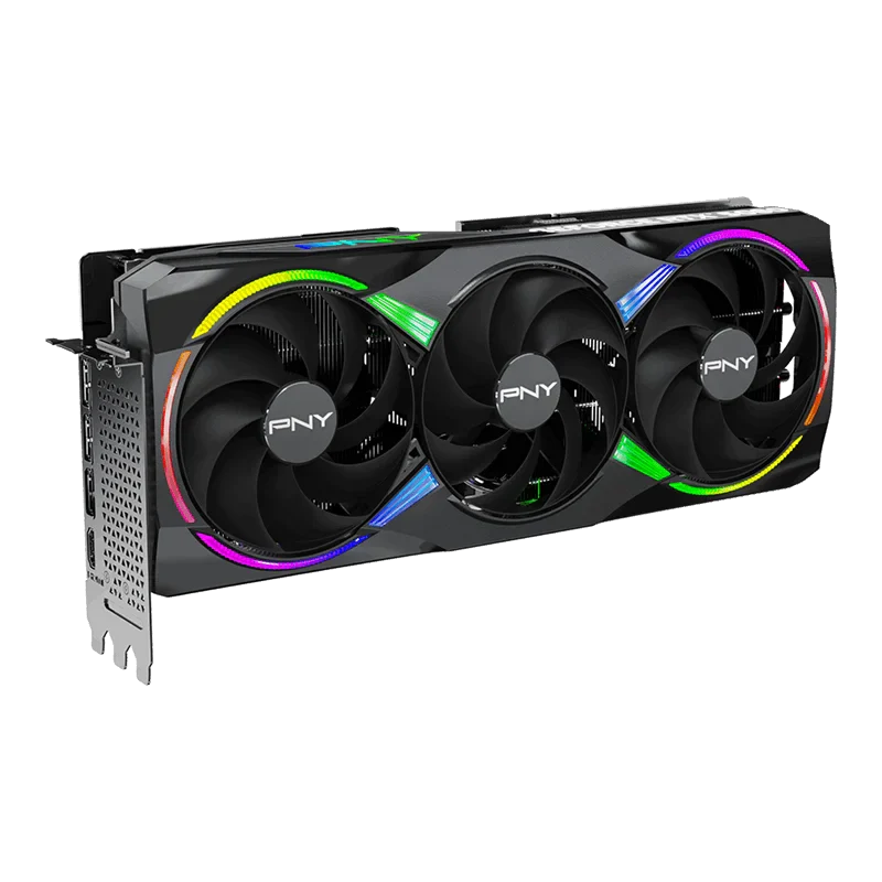 PNY GeForce RTX 5080 16GB ARGB Overclocked Triple Fan GPU - Image 4