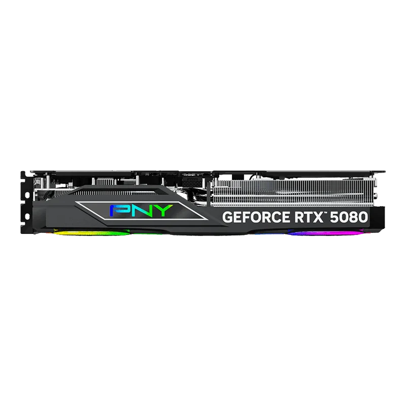 PNY GeForce RTX 5080 16GB ARGB Overclocked Triple Fan GPU - Image 9