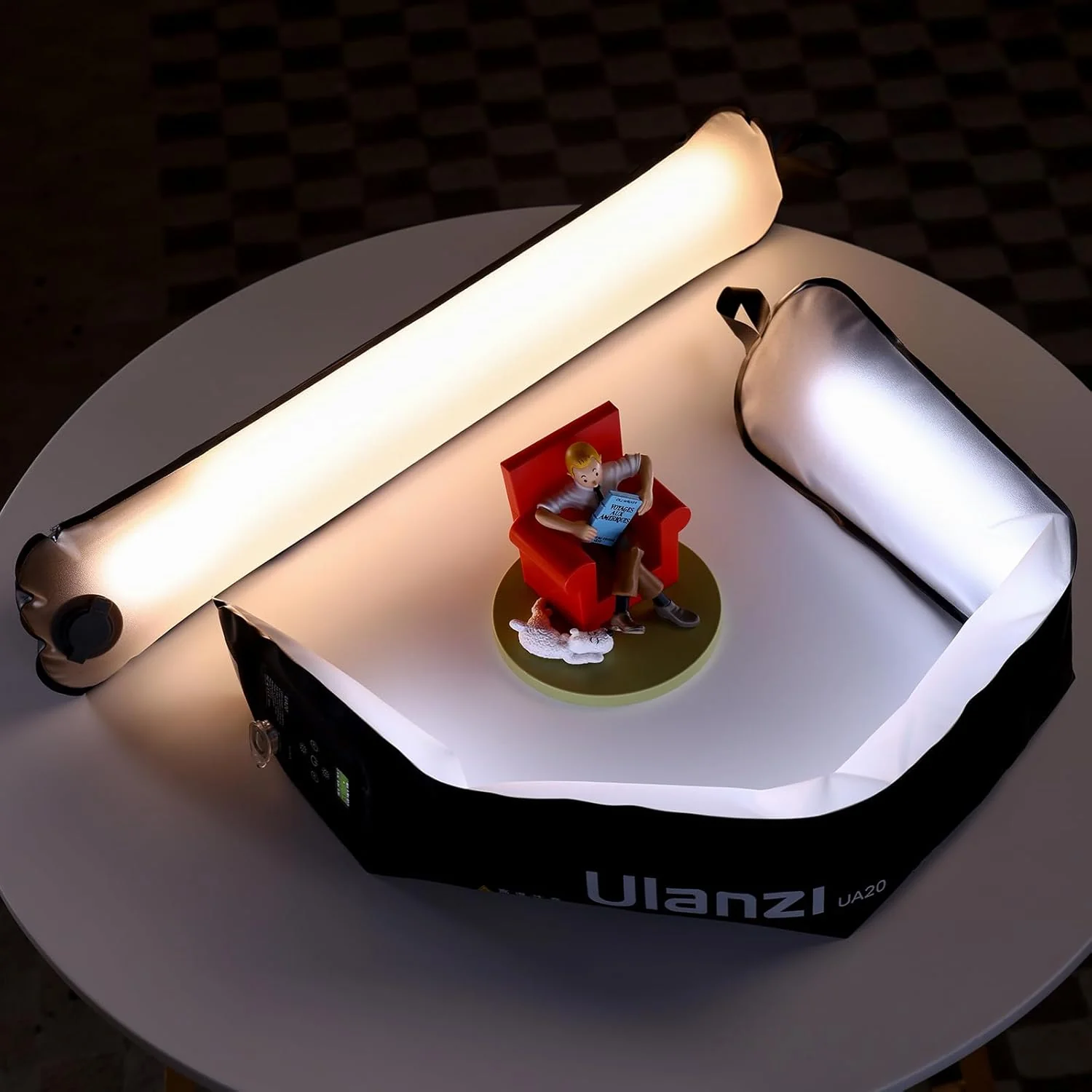 Tubo Luz Inflable Ulanzi LED 12W-120W RGB/Bi-Color Plegable - Image 2